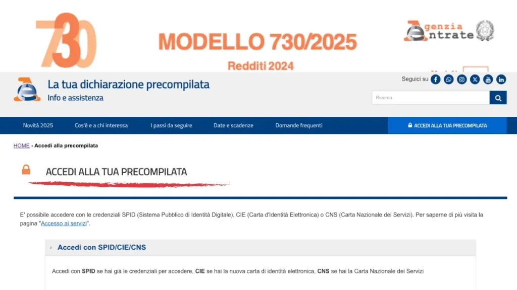 730 Online 2025: Dal 30 aprile è disponibile la dichiarazione Precompilata